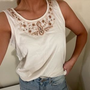 Vintage beaded boho tank